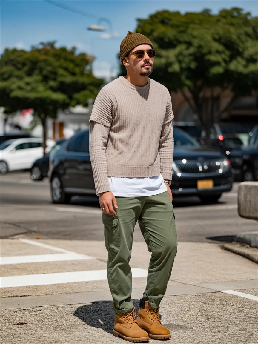 Outfits for Men Relaxed Knitwear With Outdoor Practicality