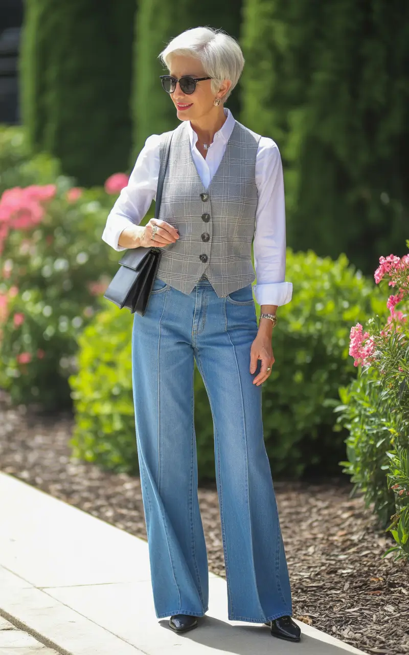 Outfits for Women Over 50 Crisp-Menswear-Revival-With-Weekend-Energy