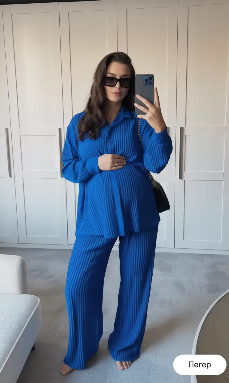 pregnancy-outfits-Bold-Blue-Confidence