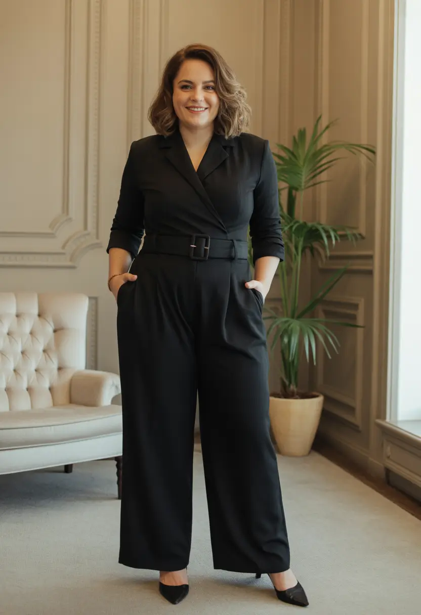 plus size outfits 2026 The Midnight Muse Jumpsuit