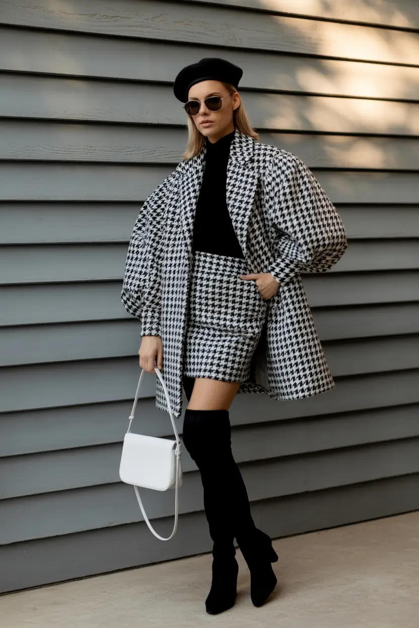 Capsule Wardrobe Outfits 2026 Parisian Black-and-White Chic for Soft Autumn Days