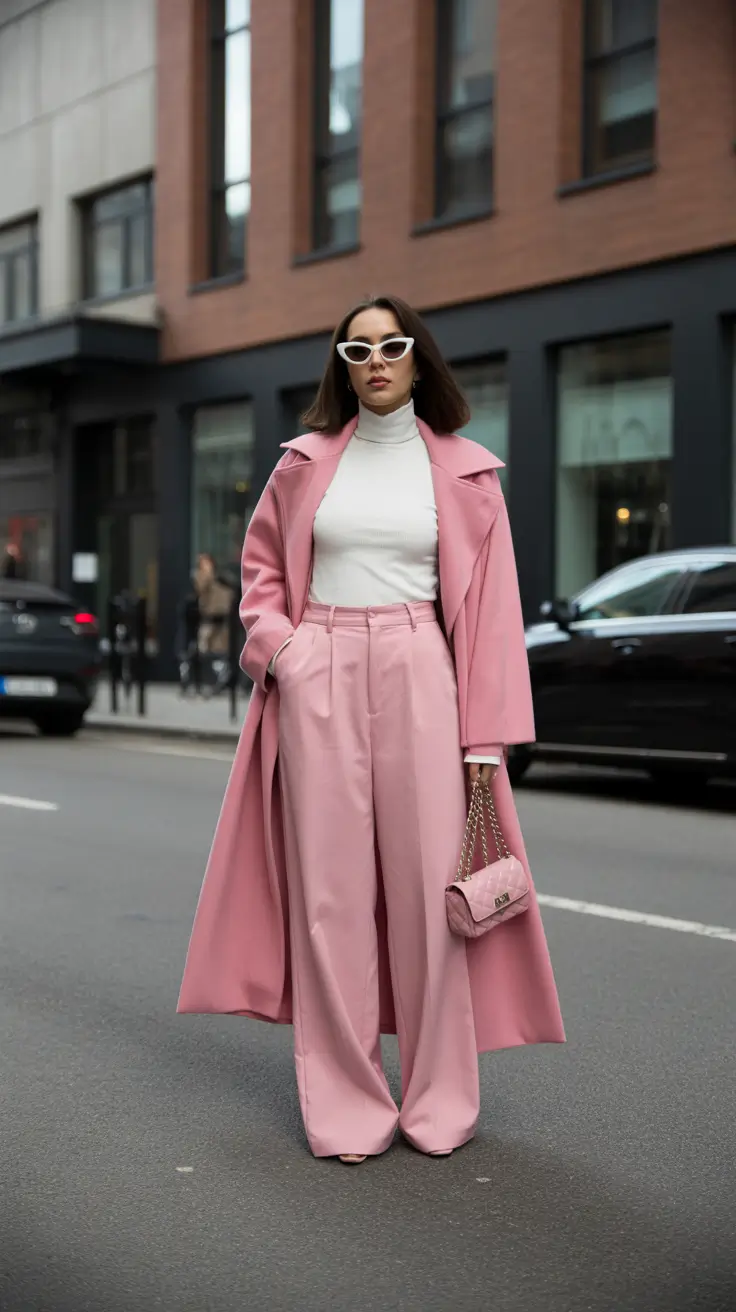 Capsule Wardrobe Outfits 2026 Playful Pink Tailoring for a Chic Minimalist Power Moment