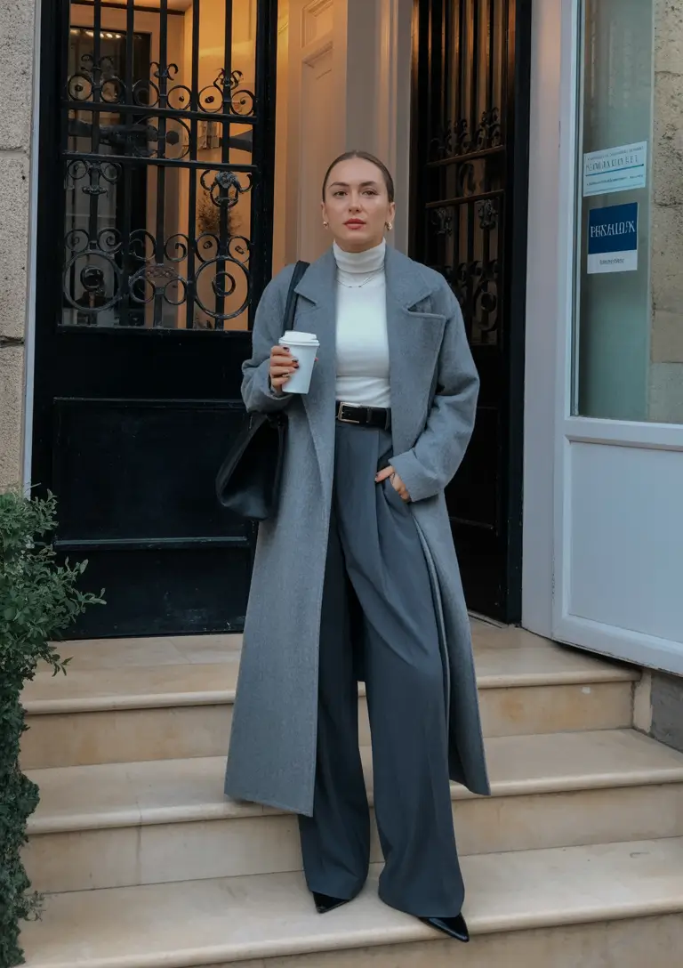 Capsule Wardrobe Outfits 2026 Cool-Toned Tailoring for Refined Urban Minimalism