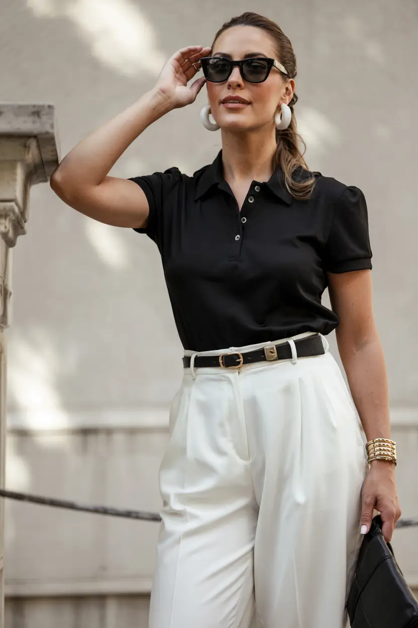 Capsule Wardrobe Outfits 2026 Classic Black-and-White for Polished Minimalist Days