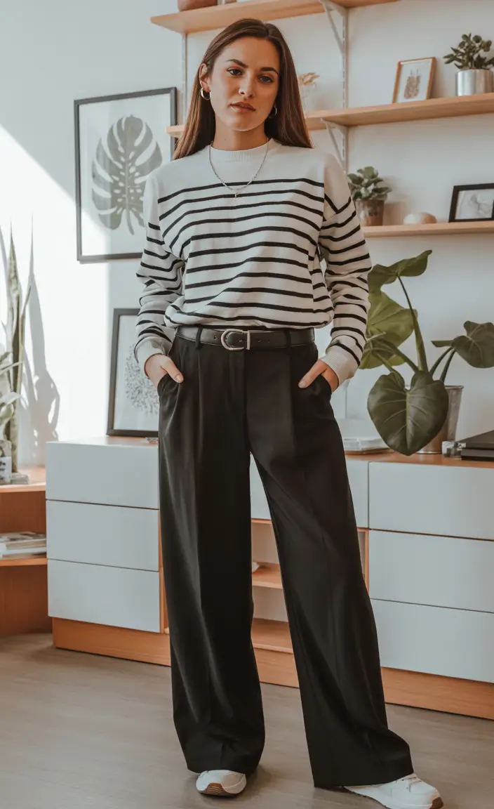 Capsule Wardrobe Outfits 2026 Classic Stripes With a Modern Minimalist Edge