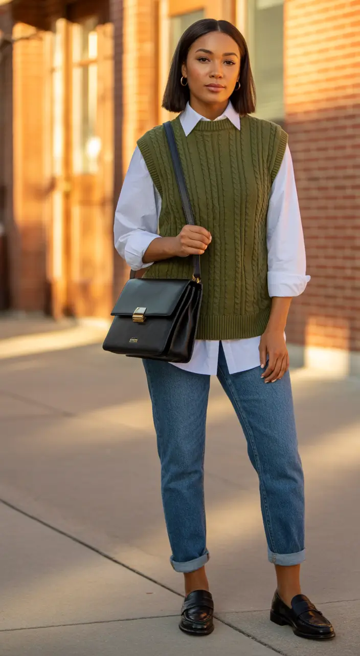 Capsule Wardrobe Outfits 2026 Cozy Layers With a Preppy Twist for Soft Summer Days