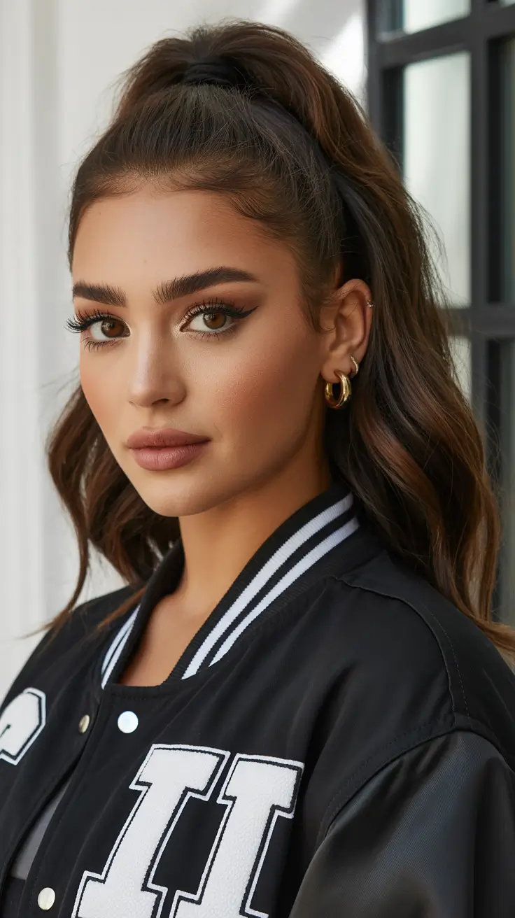 haircuts for long hair High Wavy Pony With Light Volume