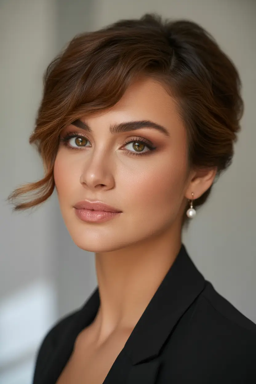 haircuts for long hair Soft Sculpted Updo With Delicate Side Wave