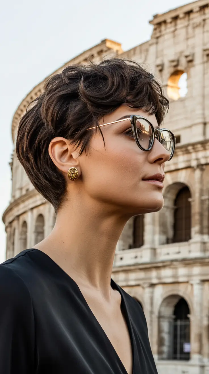 pixie-haircut Classic Italian-Inspired Pixie With Modern Movement