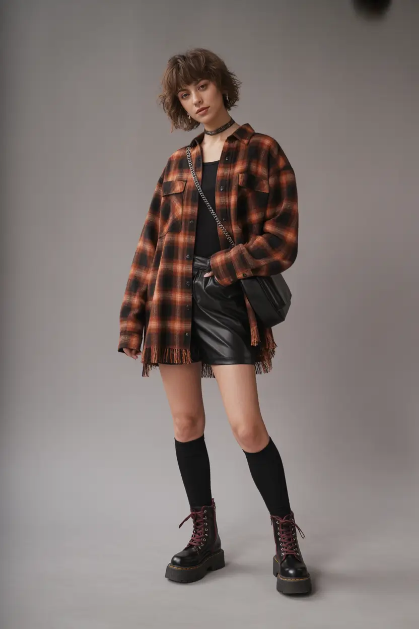 rave outfits Soft Grunge Comfort With Autumn Warmth