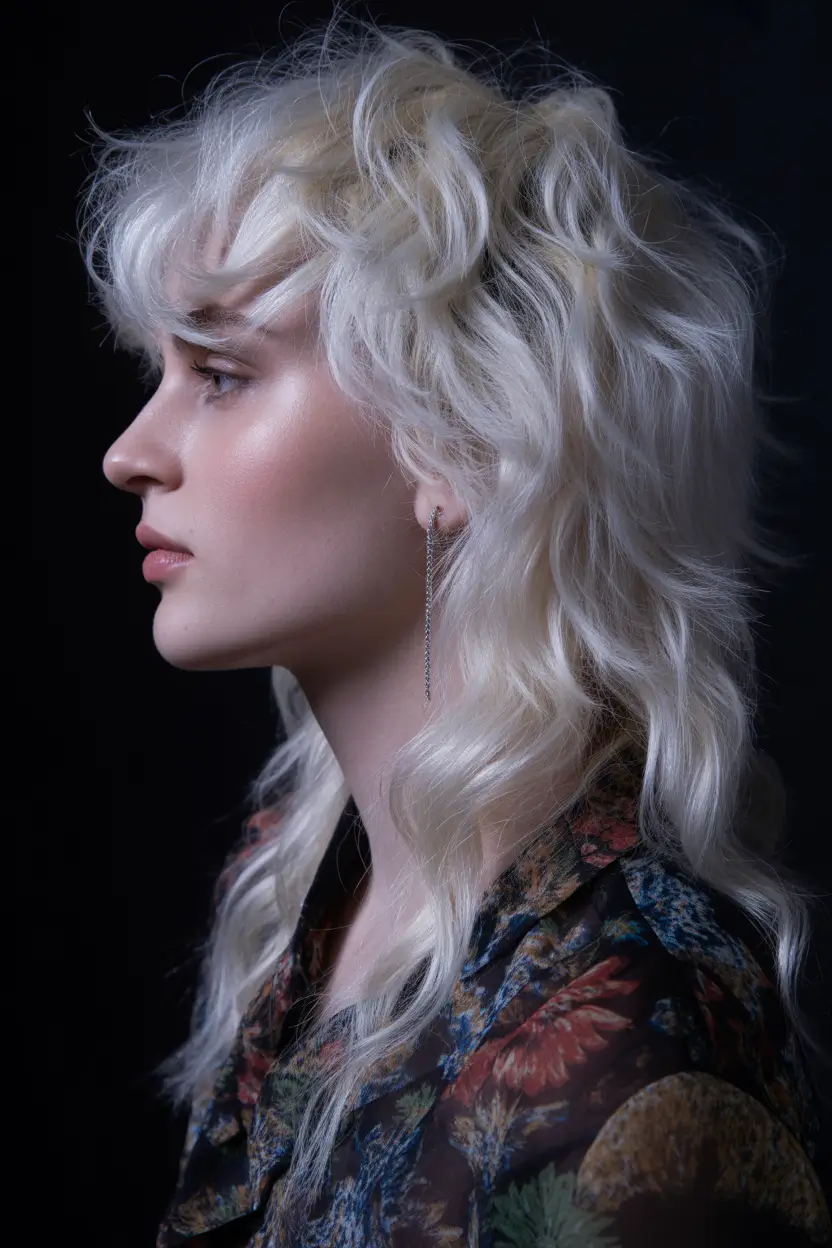 wolf haircut Icy Wave Wolf Cut With Snow-Soft Texture