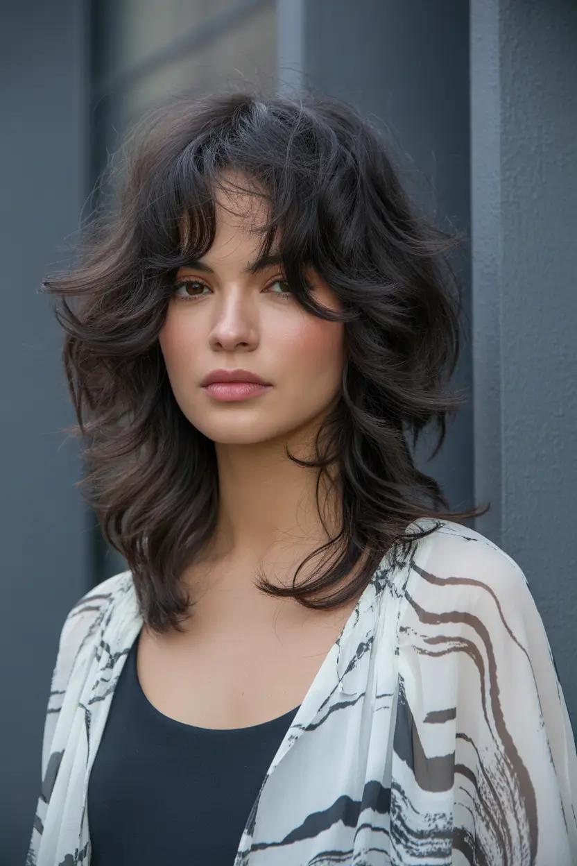 wolf haircut Soft Urban Wolf Cut With Sweeping Airy Layers