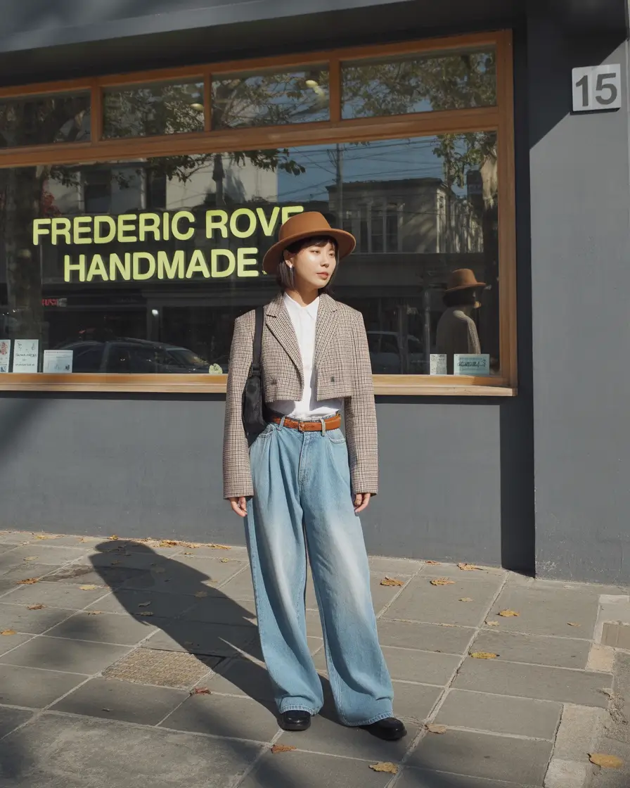 y2k outfits Tailored Retro Revival