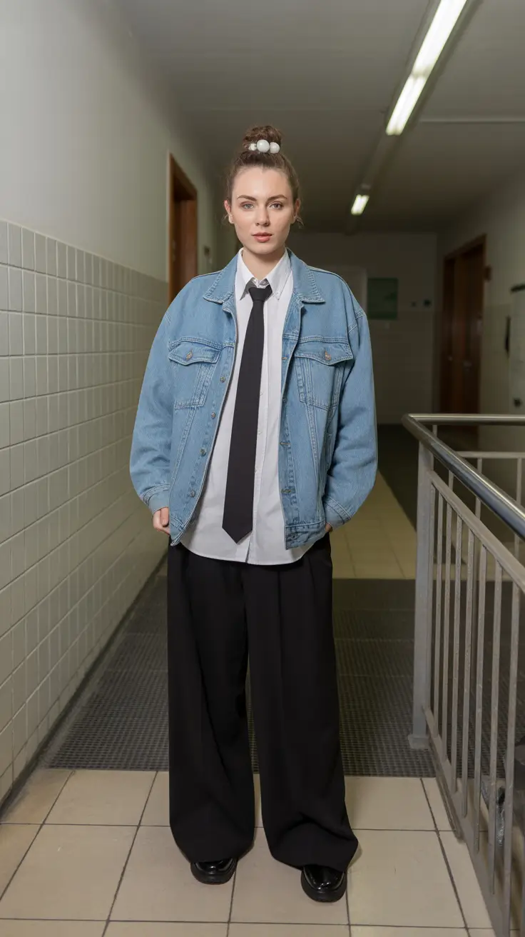 y2k outfits Androgynous Retro Cool