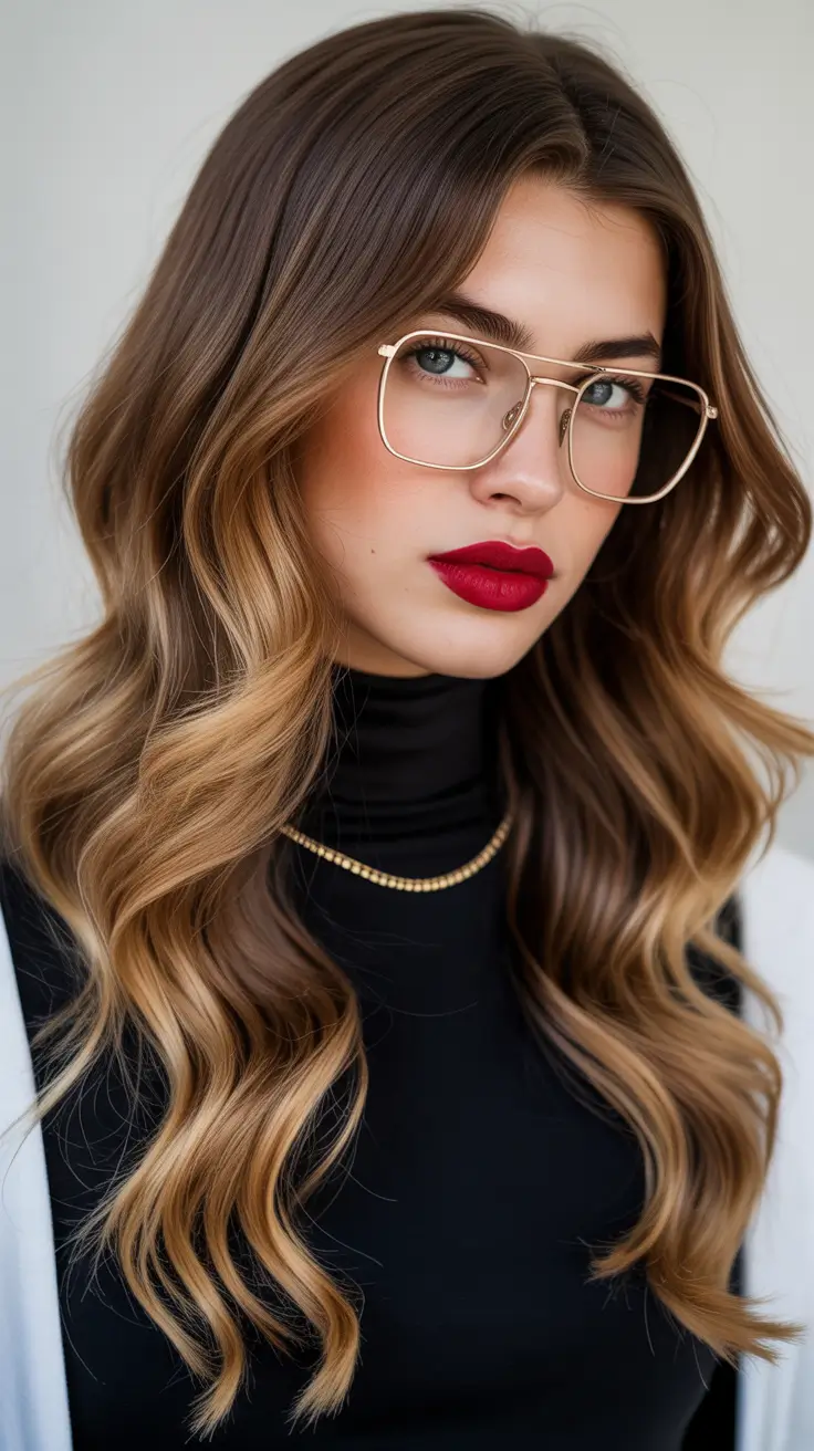 Hair Color Ideas to Look Younger Golden Mocha Waves