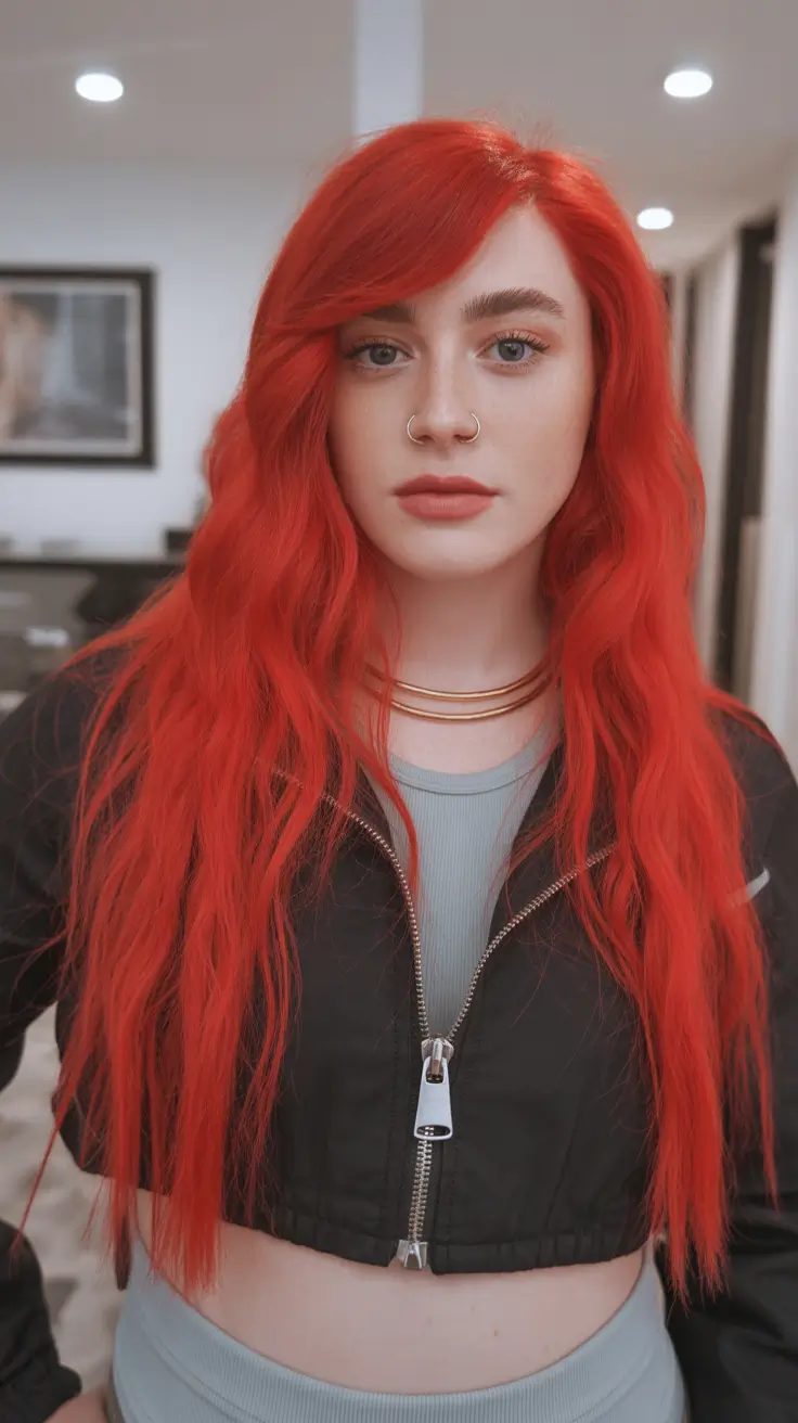 Hair Color Ideas to Look Younger Electric Copper Glow