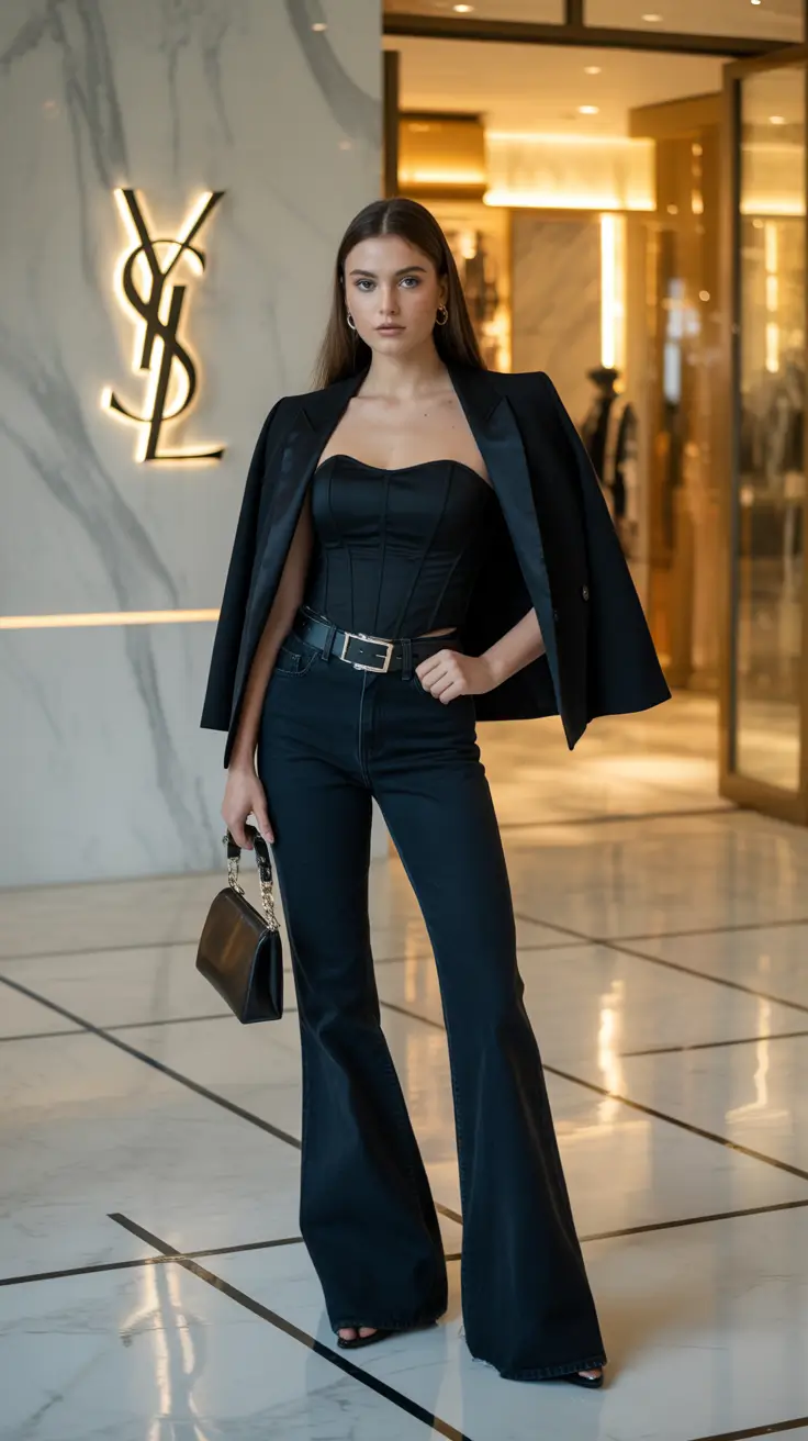 basic outfits All-Black Power Chic for the New Era