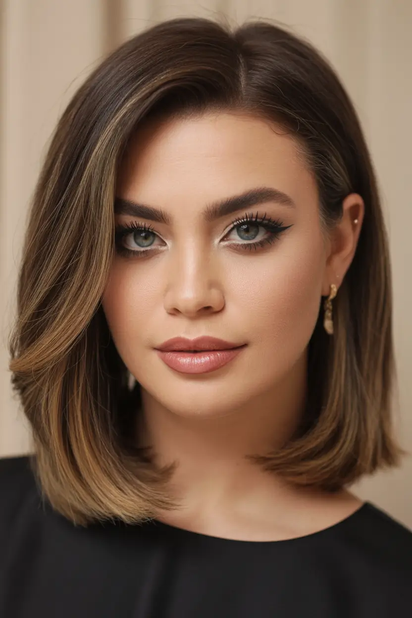 lob haircut Classic Polished Lob With Subtle Highlights 2026