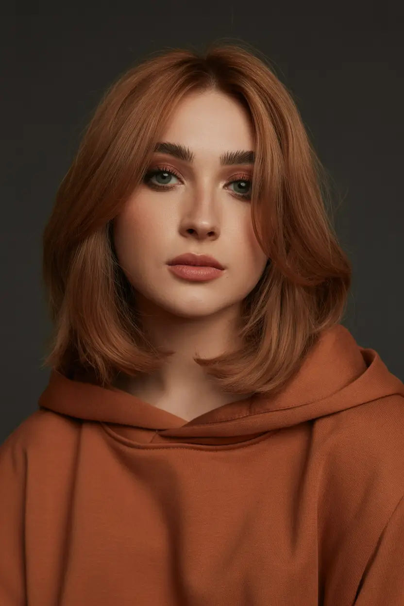 lob haircut Copper Medium Lob With Soft Layers 2026