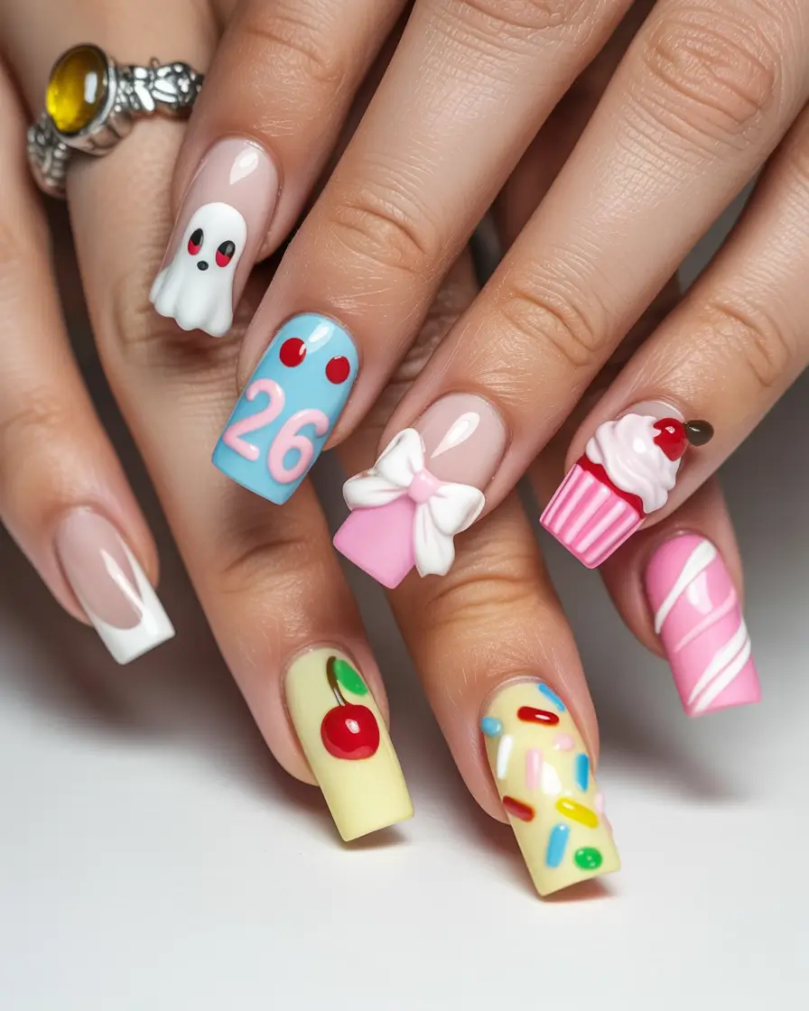 birthday nails Sweet Party Nails That Don’t Take Themselves Too Seriously
