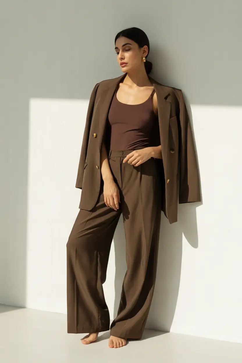blazer outfits Sunlit Brown Tailoring That Feels Effortless