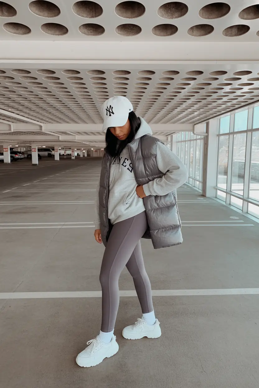 travel outfits Sporty Layers That Handle Winter Travel with Ease