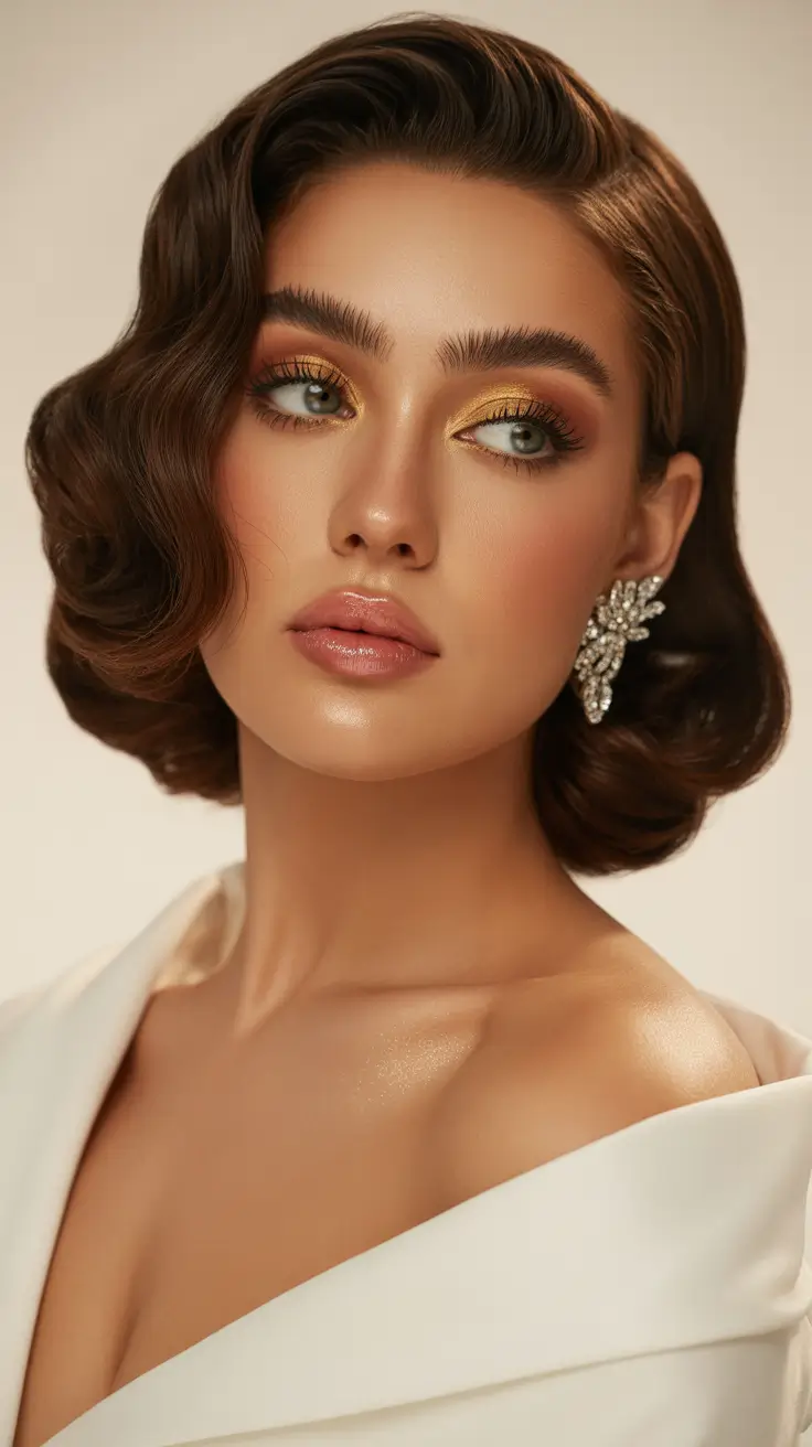 easy hairstyle Old Hollywood Gloss Waves