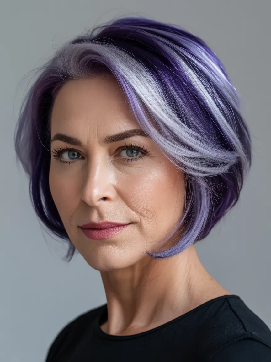 Haircuts-for-Women-Over-40-Violet-Dimensional-Bob-for-the-Bold