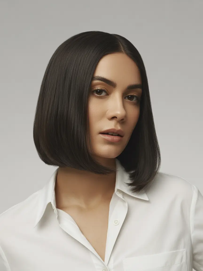 bob hairstyle Ultra-Classic Short Bob With Sharp Line