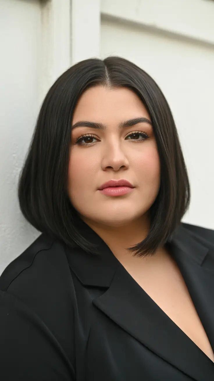 bob hairstyle Structured Bob For A Round Face