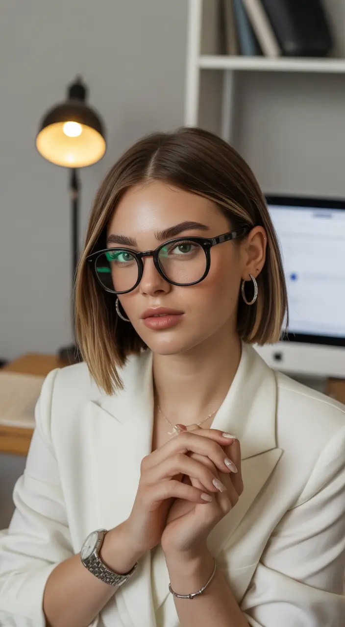 bob hairstyle Polished Office Bob With Clean Structure
