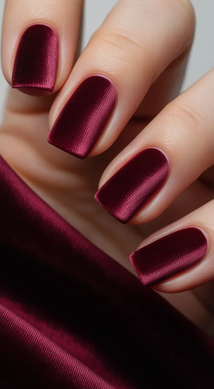 nail colors Velvet Plum With a Matte Finish