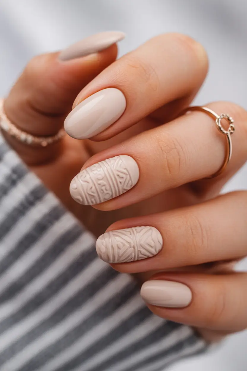 pastel nails Milky textured Design ideas 2026