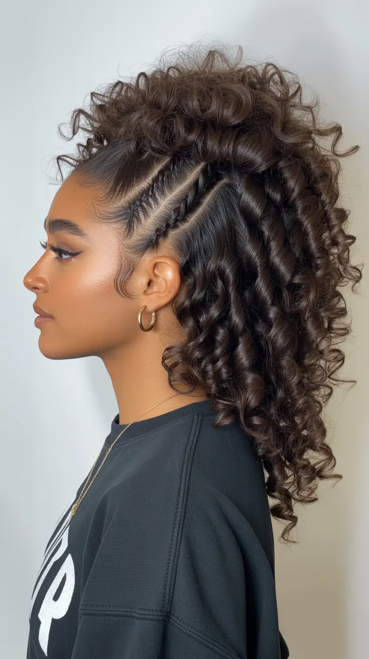Hairstyles ideas Textured Crown With Patterned Braids