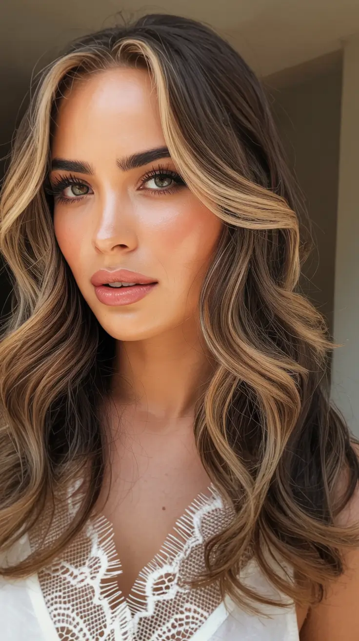 Hairstyles ideas Bright Face-Frame Waves With Soft Honeyed Contrast