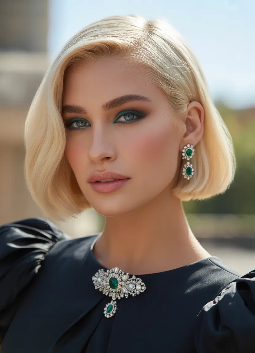 Hairstyles ideas Classic Blonde Bob With Soft Sculpted Ends