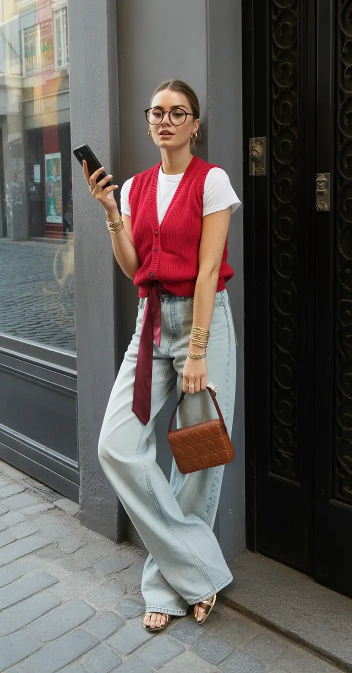 jeans outfits Soft Feminine Denim with City Romance