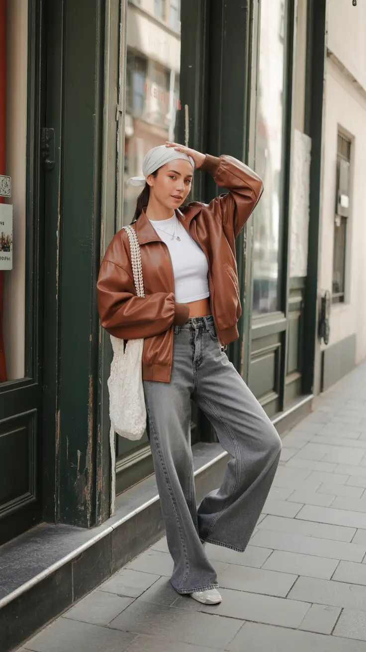 jeans outfits Soft Grey Denim with Relaxed City Cool