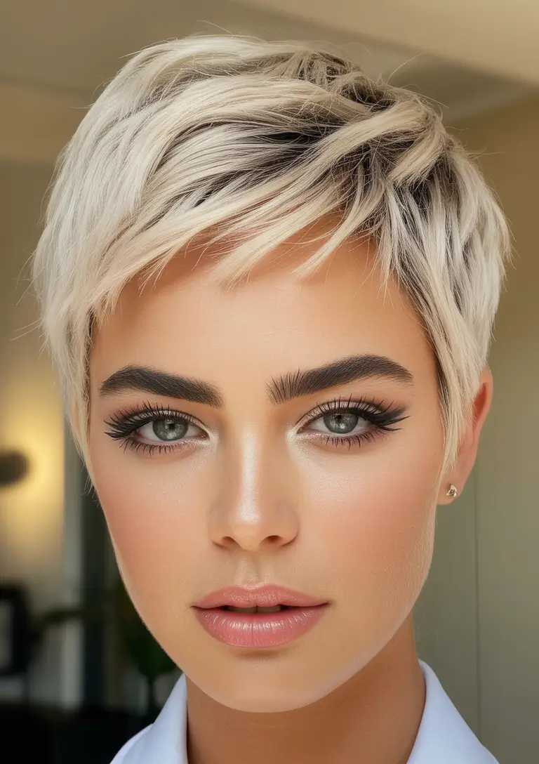 short hairstyles Smoky Vanilla Pixie