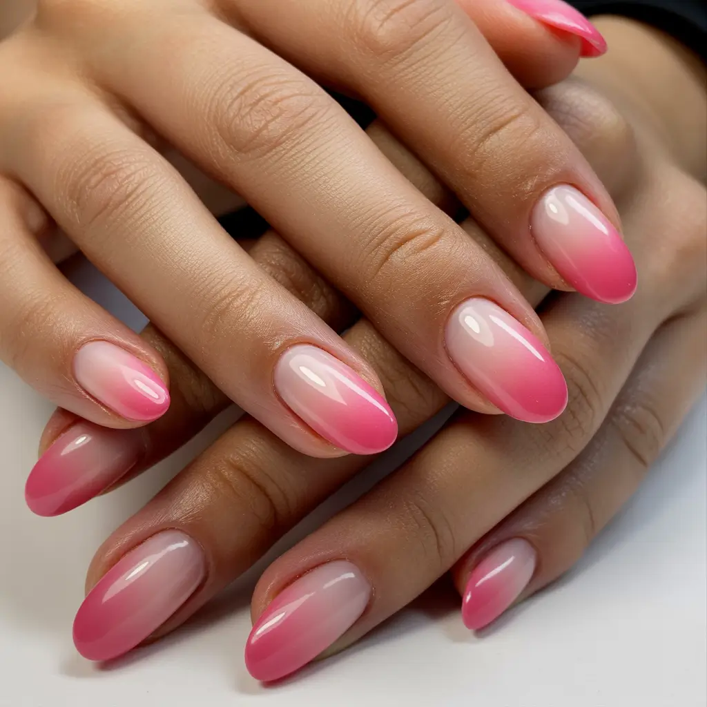 cute nails Soft pink ombré for everyday elegance