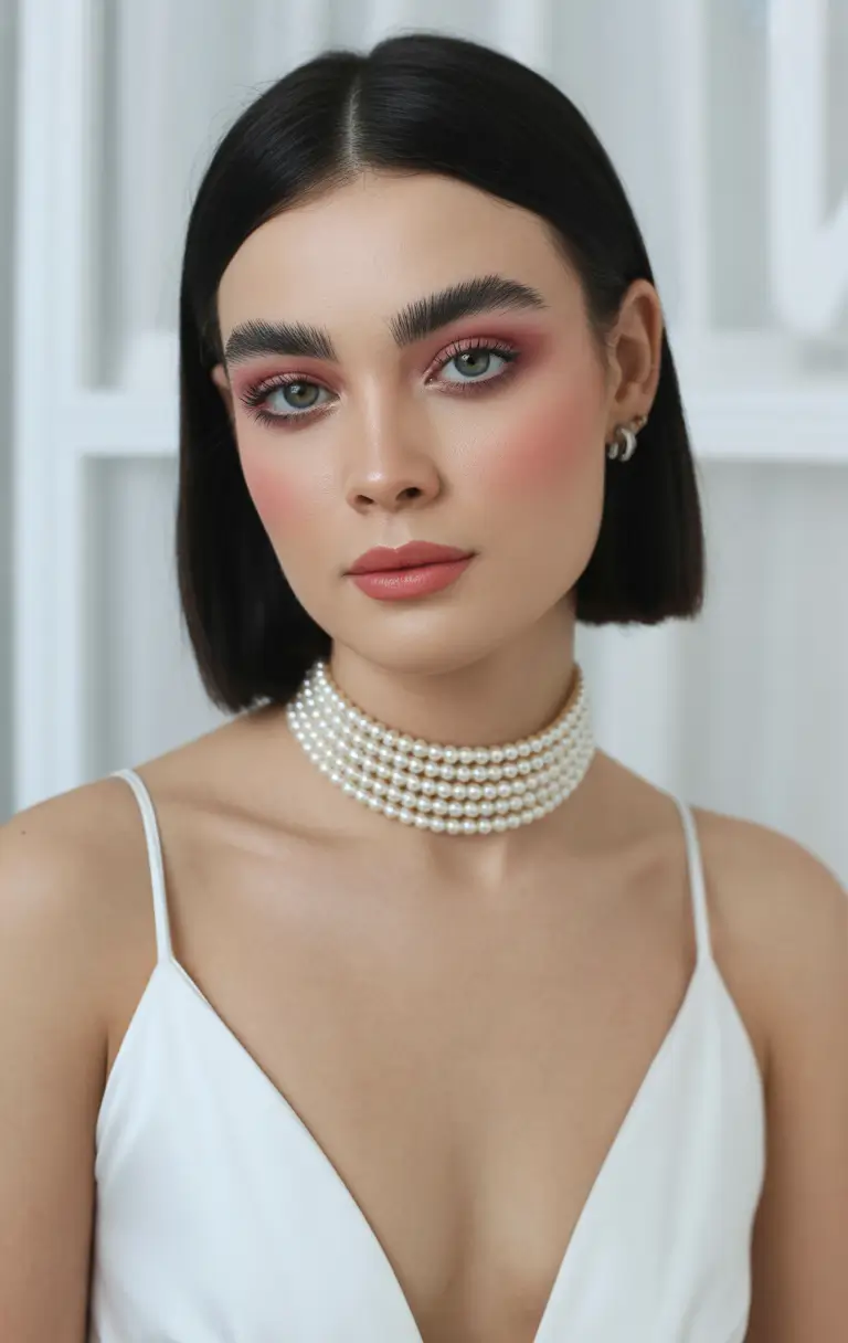 haircuts inspo Minimalist Sleek Bob With a Polished Center Part