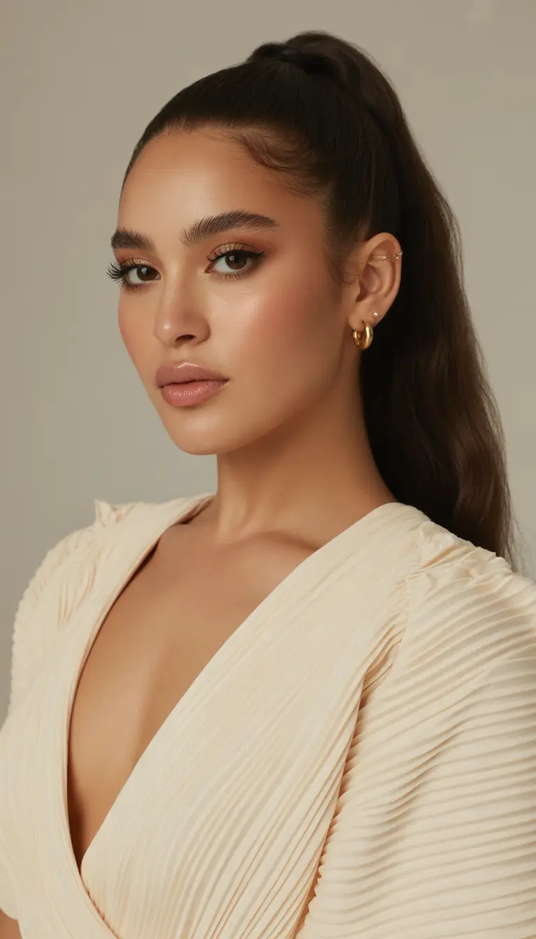 ponytail hairstyle Soft Volume High Ponytail with Natural Warmth