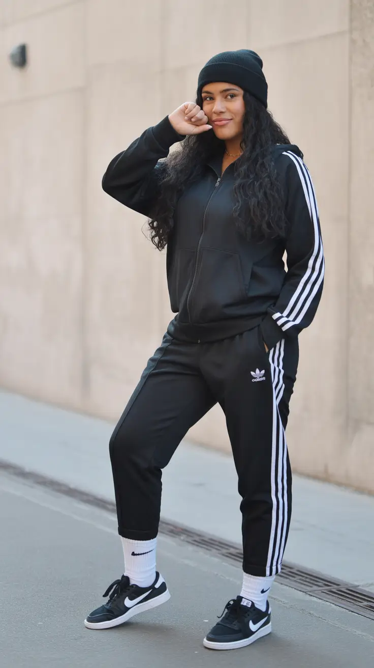 Spring workout outfits Relaxed Black Sets That Prioritize Comfort