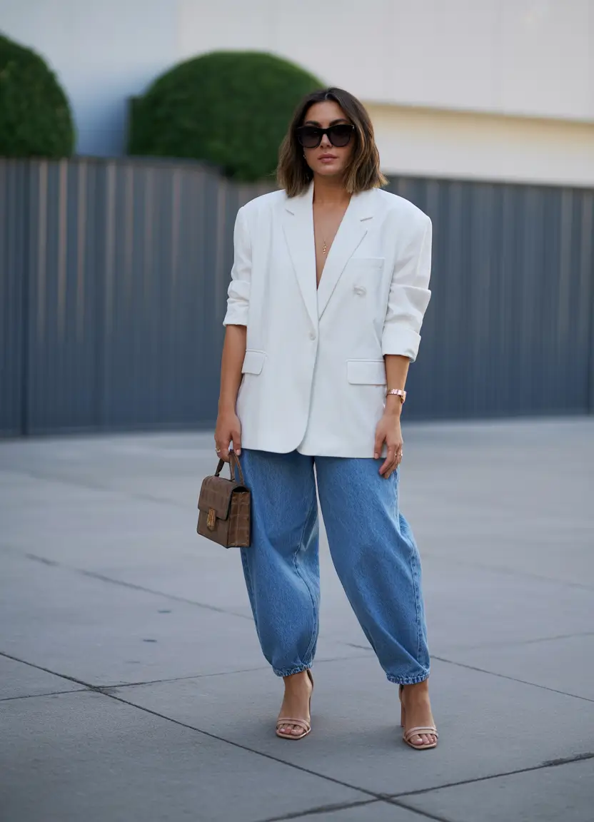 midsize spring outfits Relaxed Tailoring With a Spring-Ready Twist