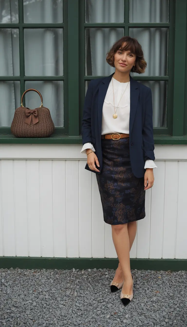 modest spring outfits Polished Layers for Semi-Formal Spring Days