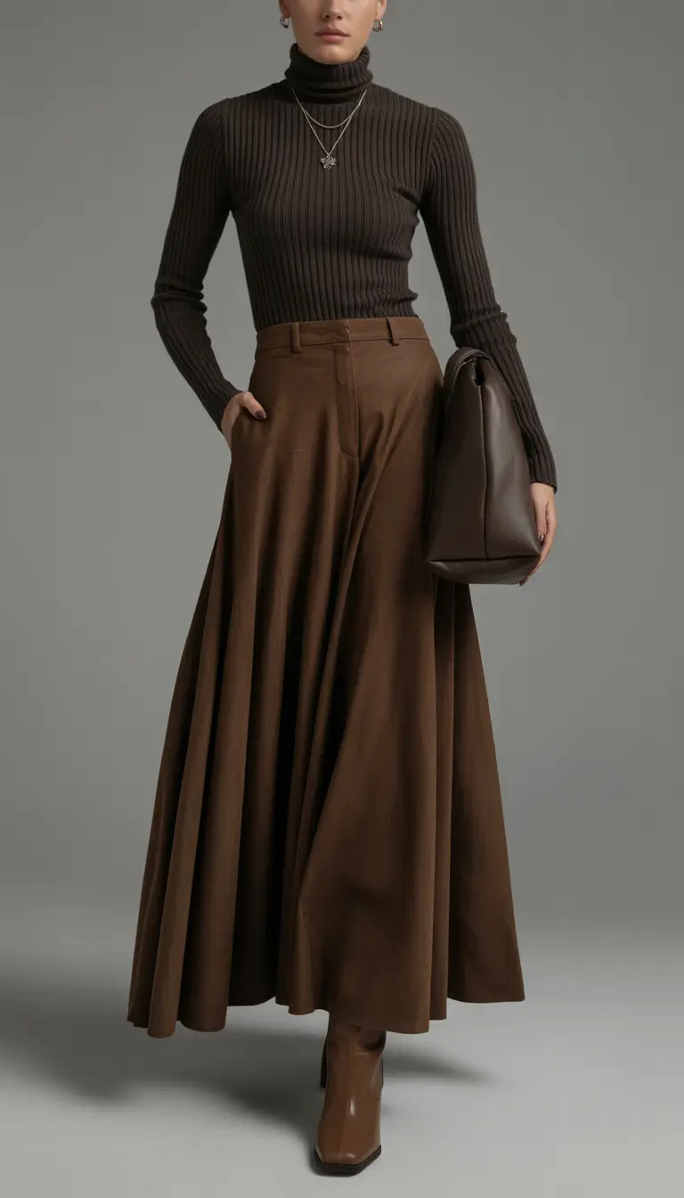 modest spring outfits Earth-Toned Elegance That Feels Grounded and Modern