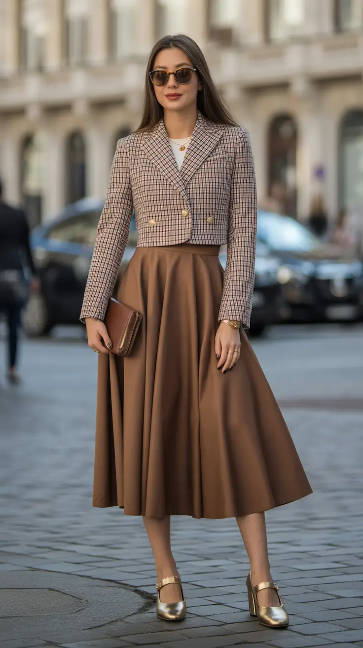 spring fashion outfits Classic Feminine Silhouette With City Refinement