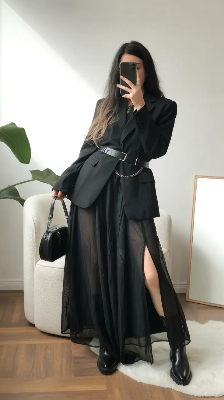 spring fashion outfits Dark Romance With Artsy Edge