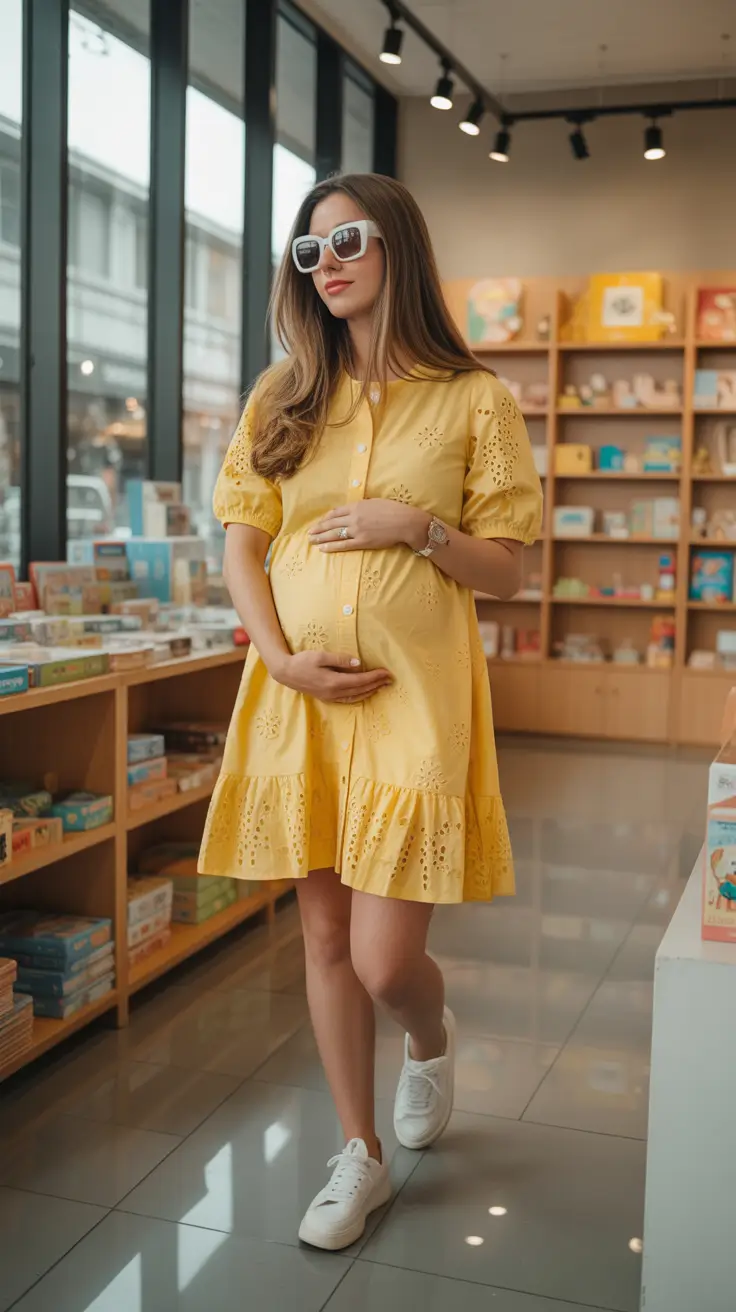 spring outfit for pregnant women Sunny Yellow That Feels Like Optimism