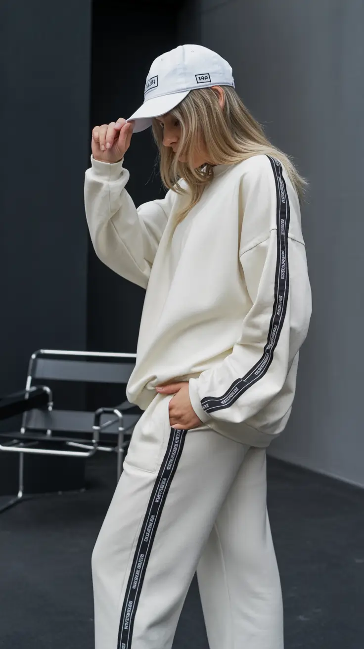 spring sport outfits for women Monochrome White Sporty Chic With a Clean Finish